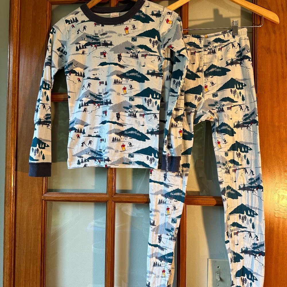 Hanna Andersson Pajamas Size 12 Hockey Winter